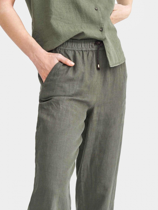 Ленен дамски панталон | INDIGO Fashion - 3