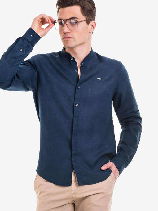 Мъжка риза  XINT 581 - тъмно синя