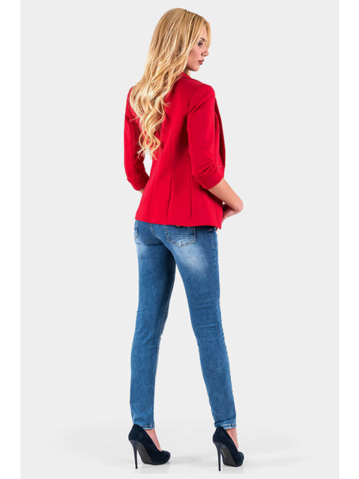 Червено дамско сако 9597 Mischka | INDIGO Fashion - 3