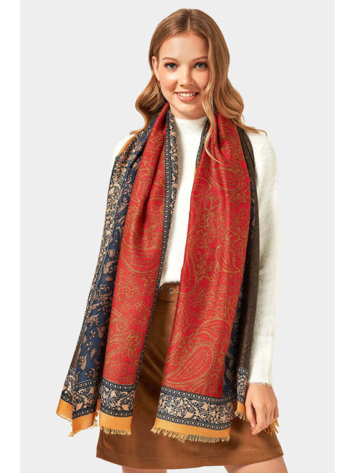 Дамски шал на цветя 11188-43 | INDIGO Fashion