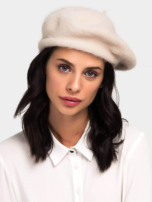 Дамска шапка тип барета 11281-52 | INDIGO Fashion - 