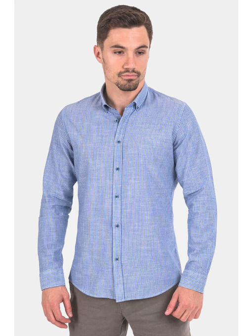 Памучна мъжка риза 32528-08 | INDIGO Fashion - 