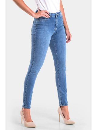 Слим фит дамски дънки Naomi 5865 INDIGO Fashion