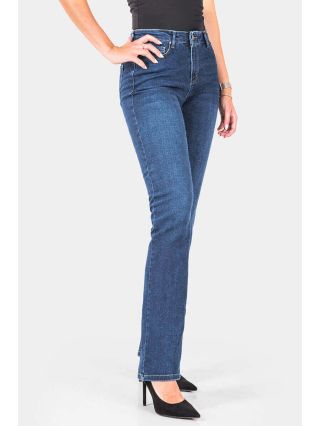 Прави дамски дънки Kelly 6487-78 INDIGO Fashion