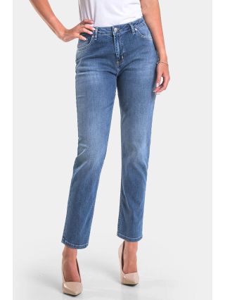 Бойфренд дамски дънки 6695 INDIGO Fashion