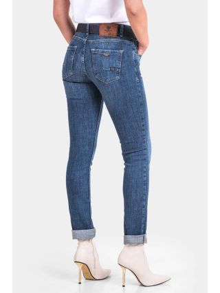 Бойфренд дамски дънки 6545 INDIGO Fashion B