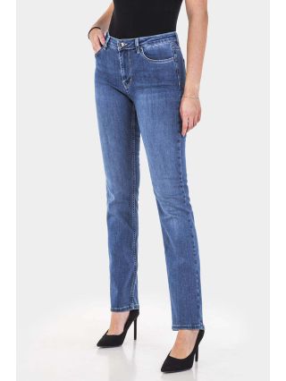 Класически дамски дънки 5766  INDIGO Fashion