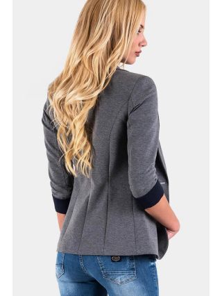 Дамско сиво спортно-елегантно сако 9597 INDIGO Fashion B