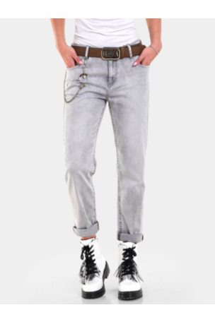 Бойфренд дамски дънки 6105A INDIGO Fashion