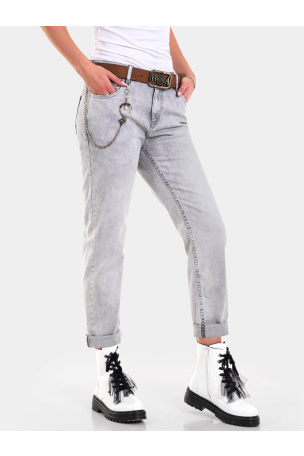 Бойфренд дамски дънки 6105A INDIGO Fashion