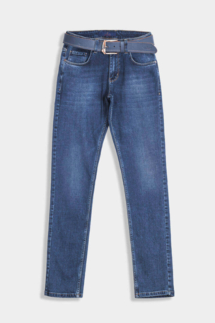 Прави мъжки дънки 6082 INDIGO Fashion
