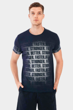 Мъжка тениска 35414 INDIGO Fashion