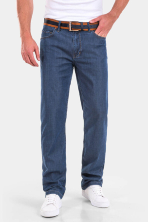 Прави мъжки дънки BG-XL 6691 INDIGO Fashion