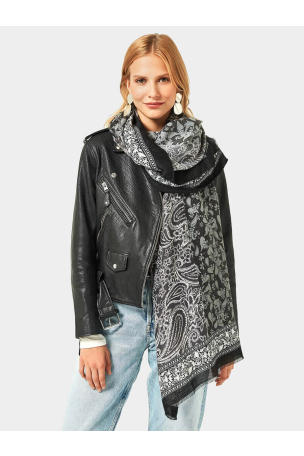 Дамски шал на цветя 11188-09 INDIGO Fashion