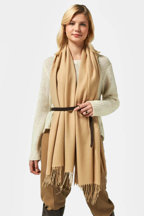 Едноцветен шал 12311-02 Indigo A