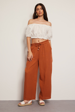 Дамски свободен панталон 24152-22 FLAMENCO