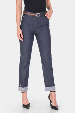 Дамски панталон с колан 19530-18