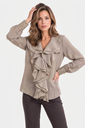 Официална дамска блуза с дълъг ръкав 2042-03 CLICHE