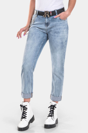 Бойфренд дамски дънки 6443 INDIGO Fashion