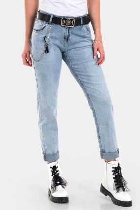 Бойфренд дамски дънки 6104 INDIGO Fashion