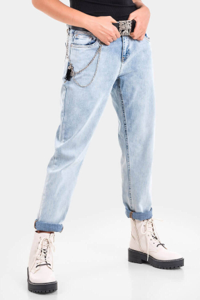 Бойфренд дамски дънки 6111 INDIGO Fashion