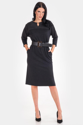Елегантна рокля с колан 1547-09 ESITO