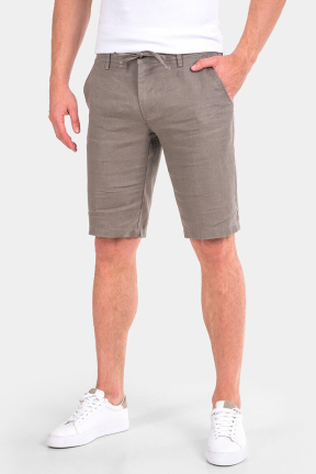 Ленени  мъжки бермуди 6581-03 INDIGO Fashion