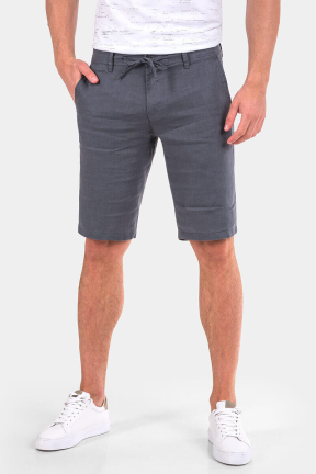 Ленени мъжки бермуди 6581-13 INDIGO Fashion