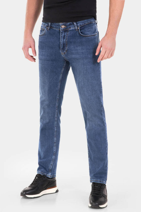 Прави мъжки дънки 9191  INDIGO Fashion