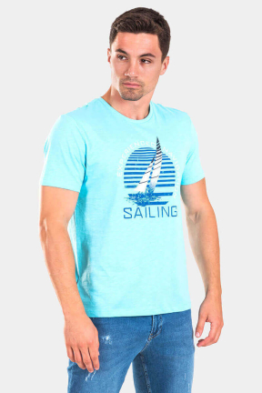 Мъжка тениска 35264-17 INDIGO Fashion