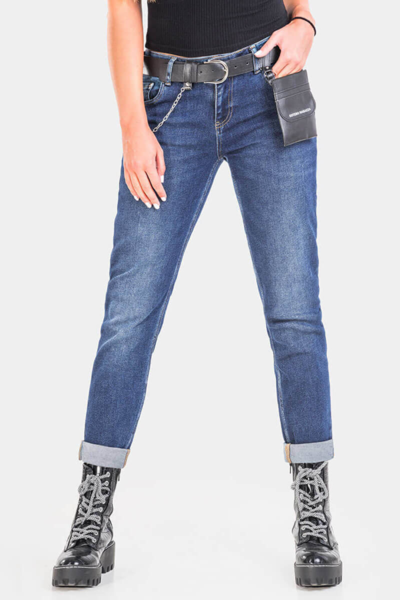 Бойфренд дамски дънки 6170 INDIGO Fashion