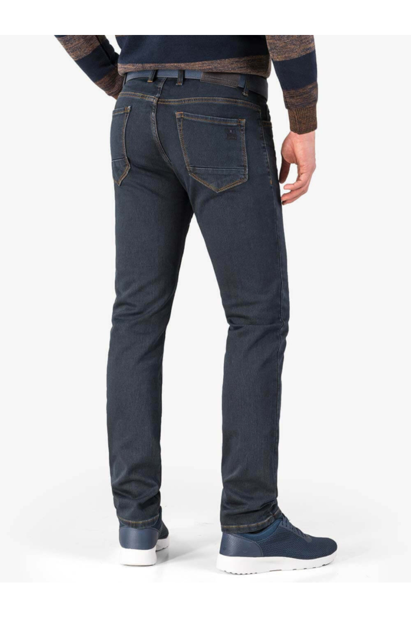 Мъжки тъмни слим фит дънки 9127 INDIGO Fashion