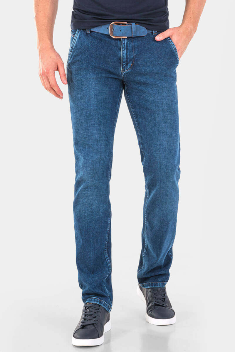 Прави мъжки дънки 5667 INDIGO Fashion