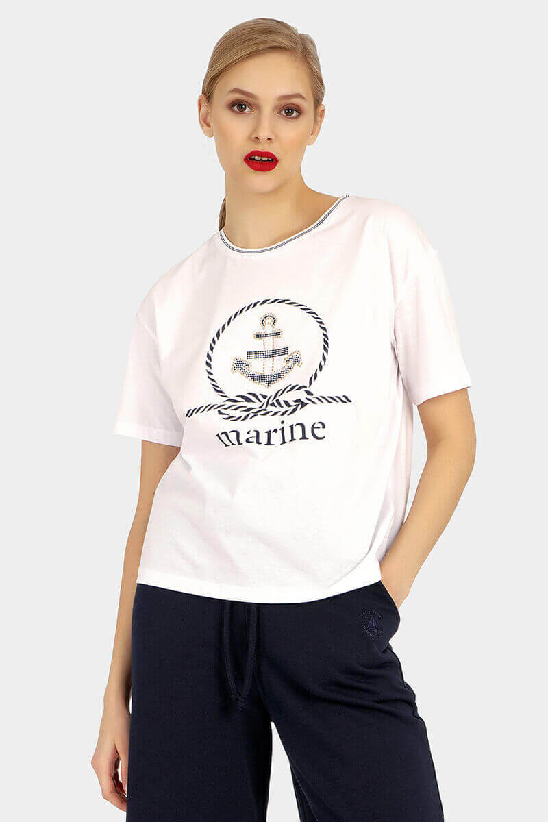 Дамска тениска 7785 Joggy INDIGO Fashion A
