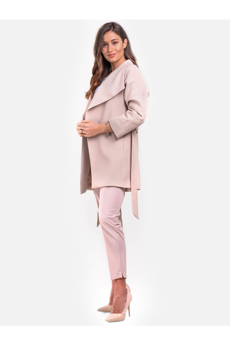 Светлосин елегантен дамски топ с v-образно деколте 2328 INDIGO Fashion