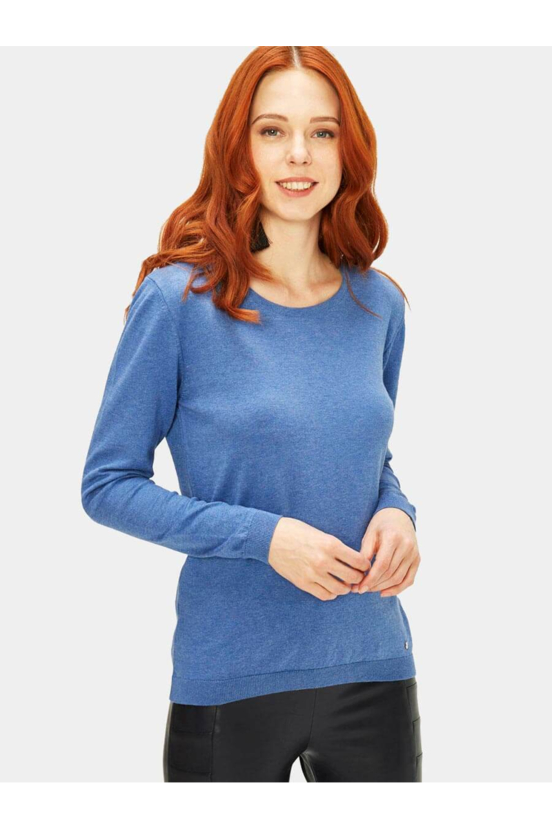 Синя дамска блуза 850619 INDIGO Fashion
