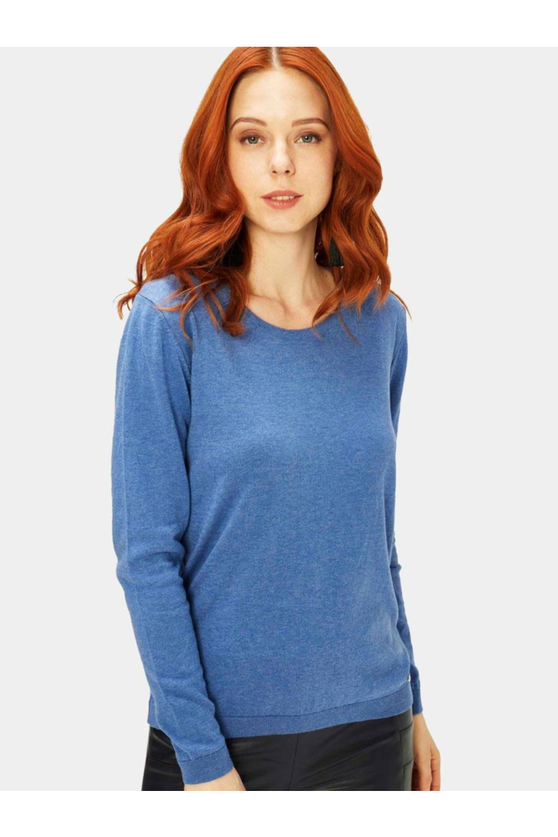 Синя дамска блуза 850619 INDIGO Fashion