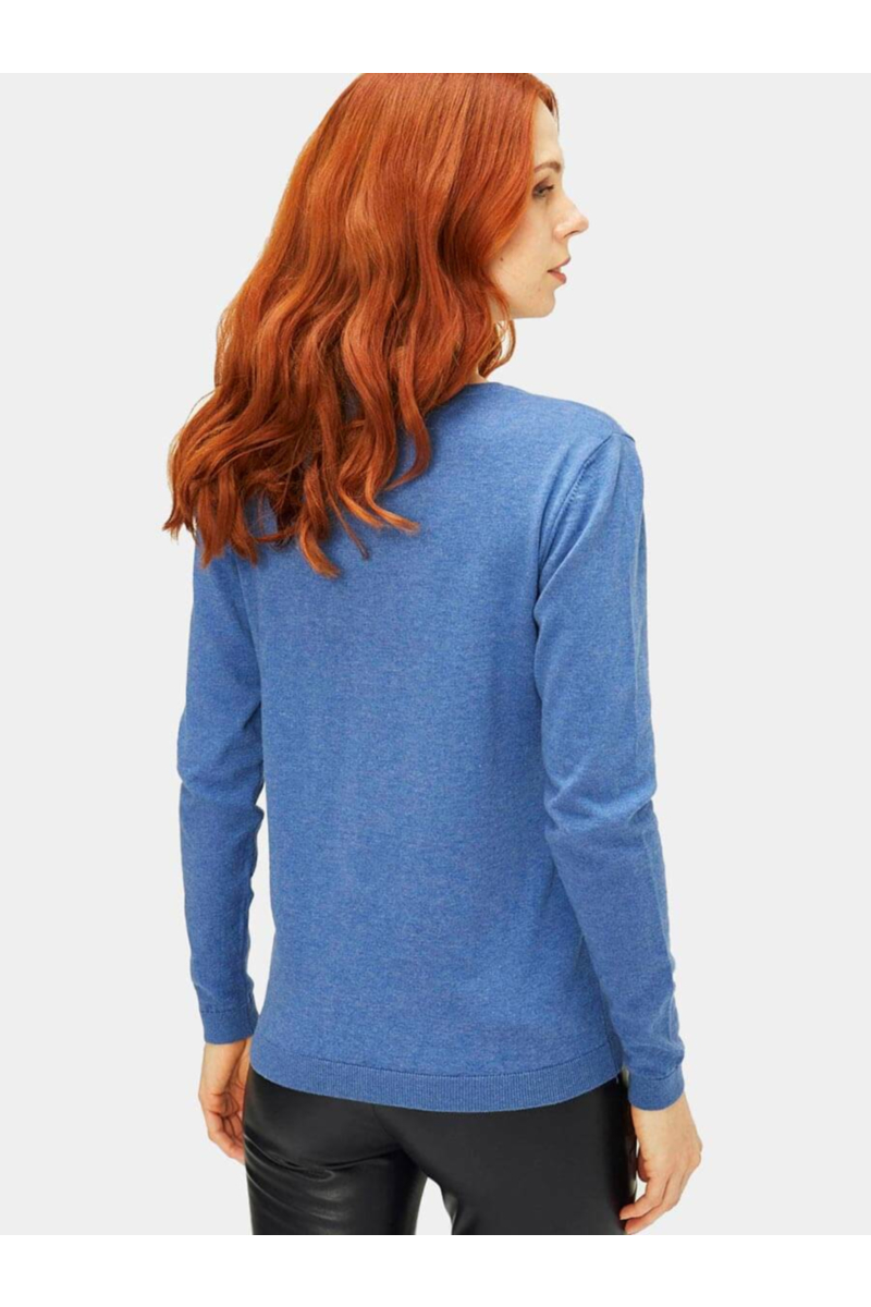 Синя дамска блуза 850619 INDIGO Fashion