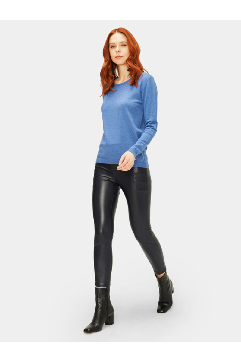 Синя дамска блуза 850619 INDIGO Fashion