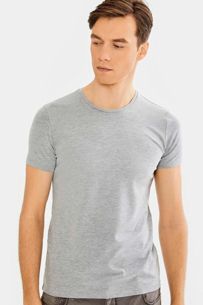 Сива мъжка тениска 501363 INDIGO Fashion