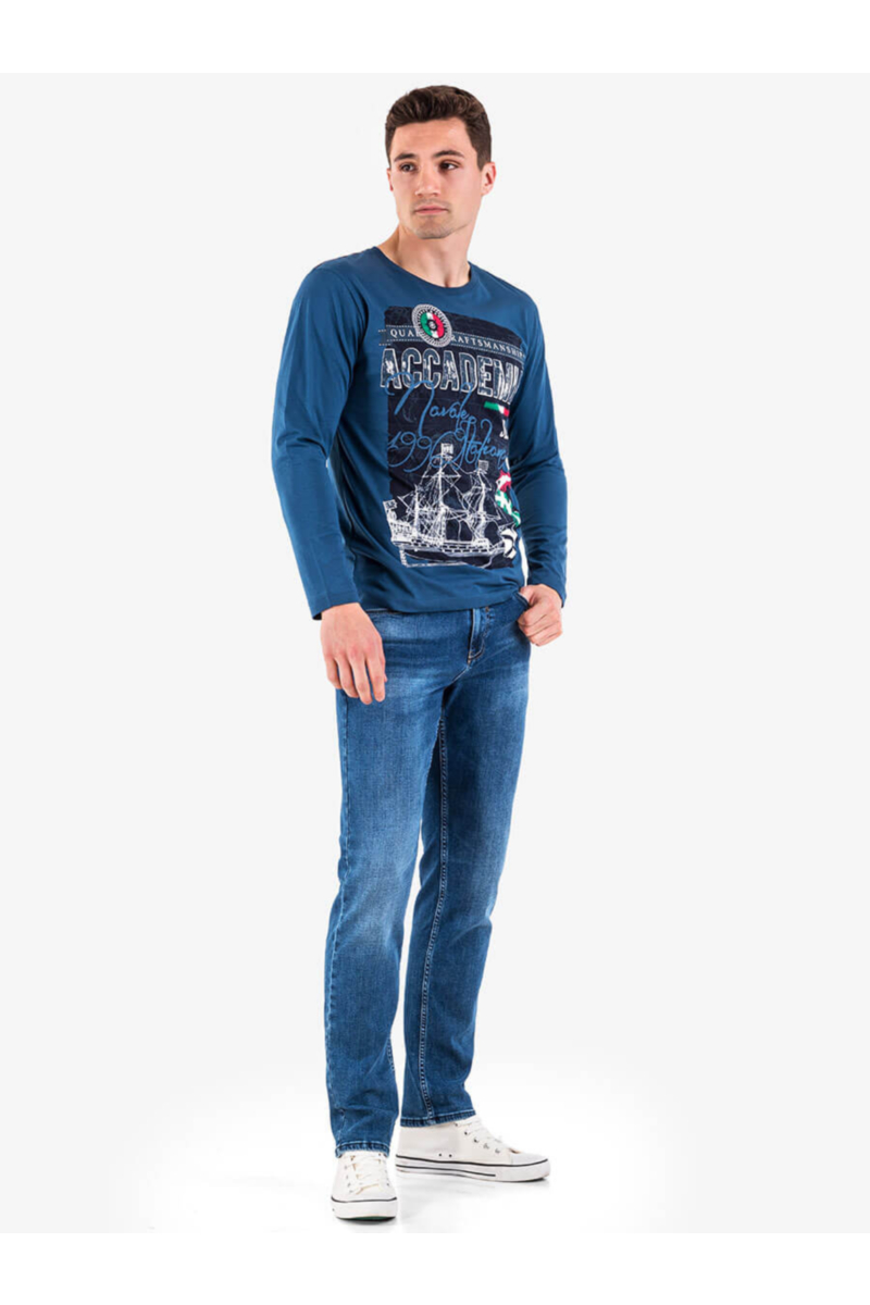 Мъжка блуза VIGOSS 60207 INDIGO Fashion