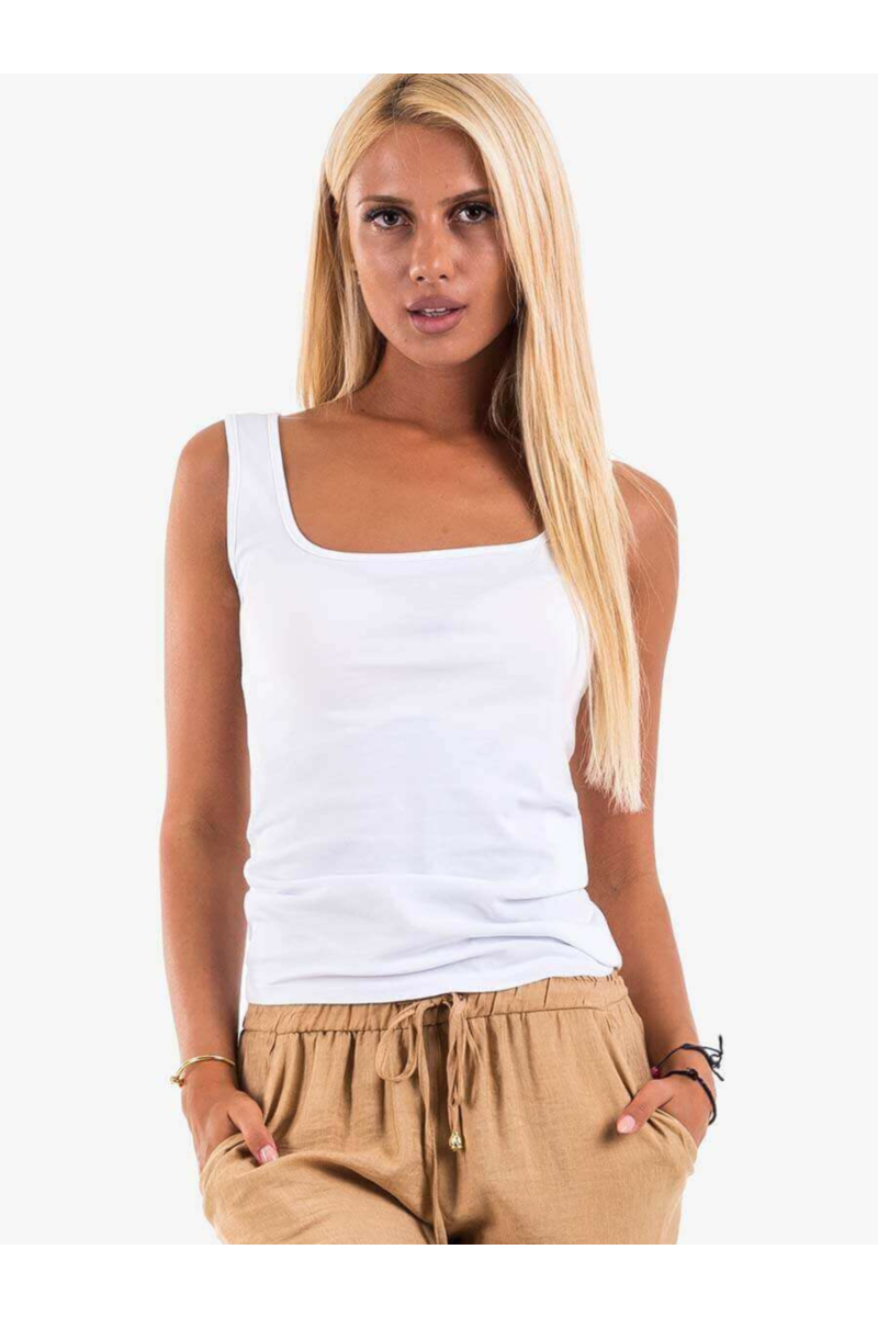 Спортен дамски топ - бял 13709 INDIGO Fashion