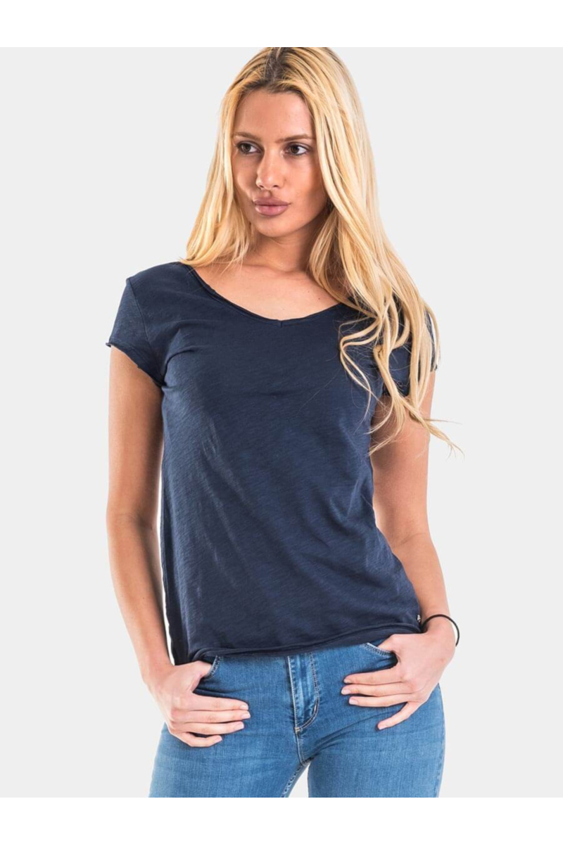 Тъмносиня дамска блуза 601476  INDIGO Fashion