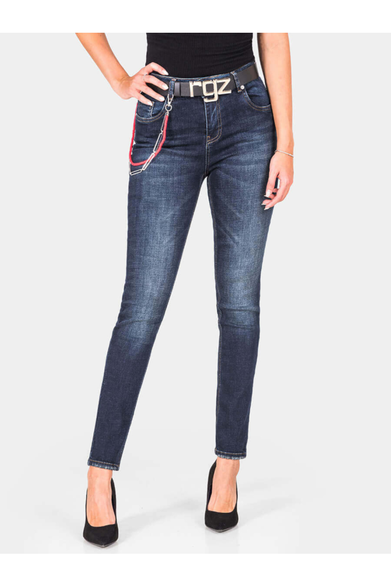 Слим фит дамски дънки 6336 INDIGO Fashion