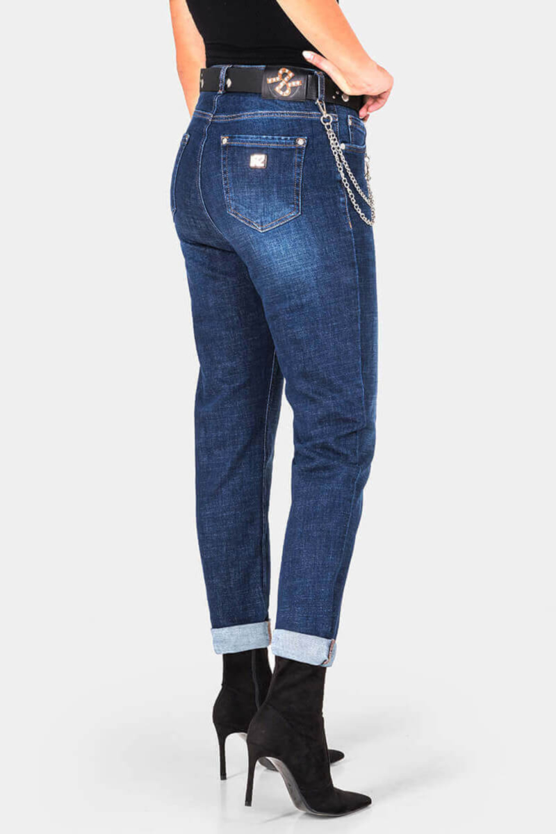 Бойфренд дамски дънки 6343 INDIGO Fashion B