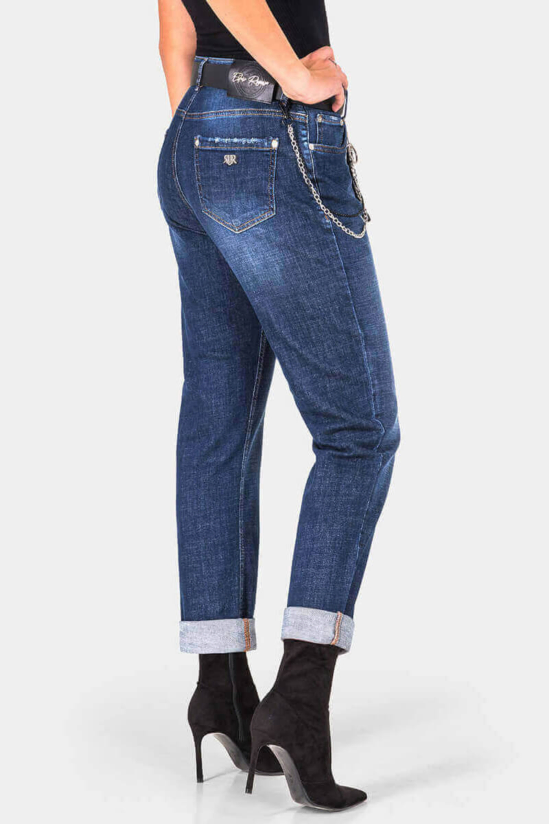 Бойфренд дамски дънки 6378-79 INDIGO Fashion
