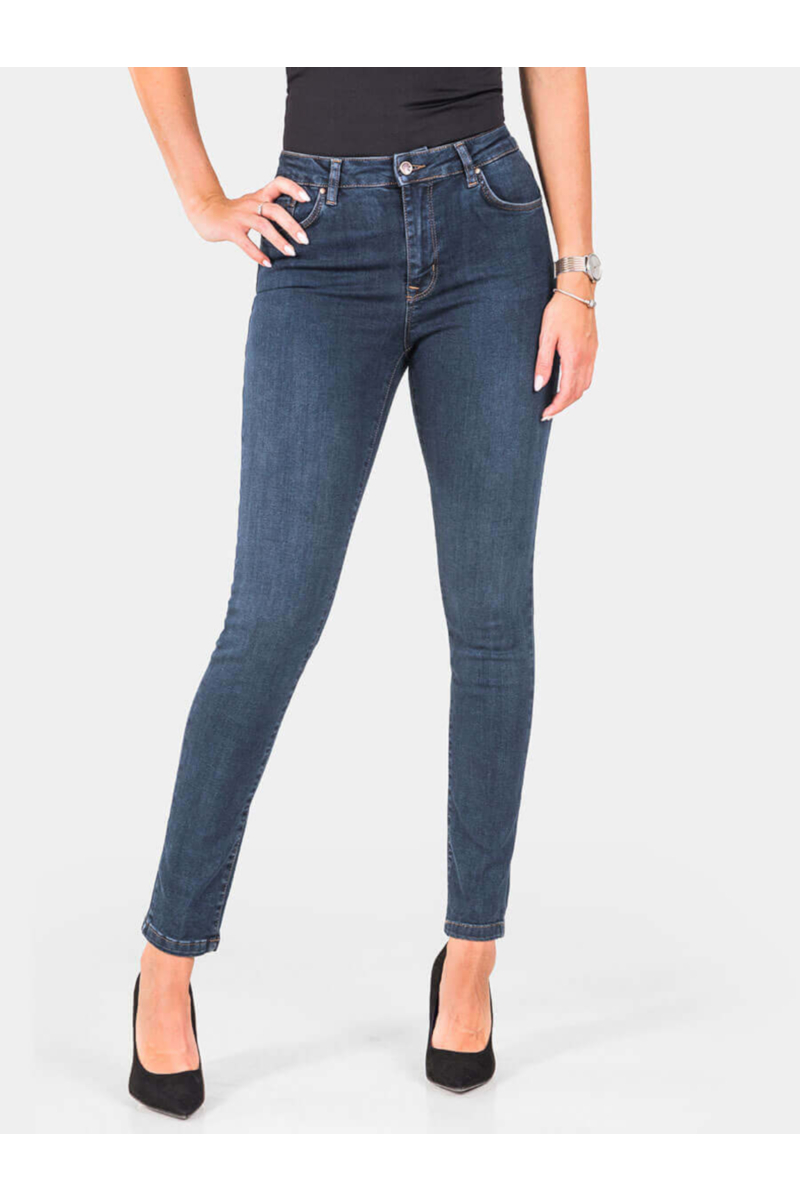 Слим фит дамски дънки Naomi 6021-79 INDIGO Fashion