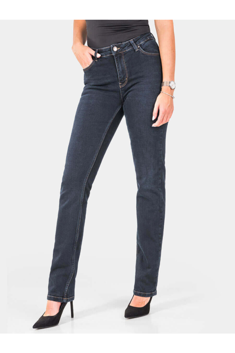 Прави дамски дънки Lady-XL 6486 INDIGO Fashion