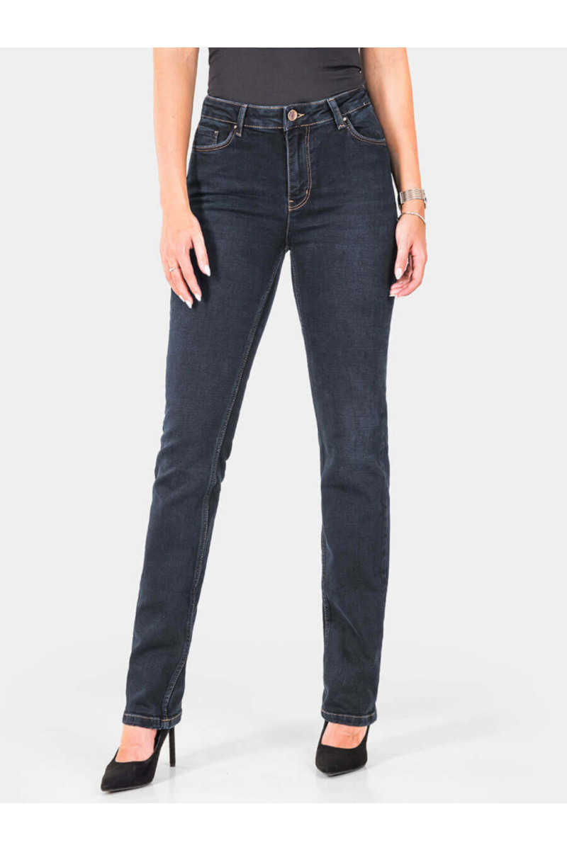 Прави дамски дънки Lady-XL 6486 INDIGO Fashion