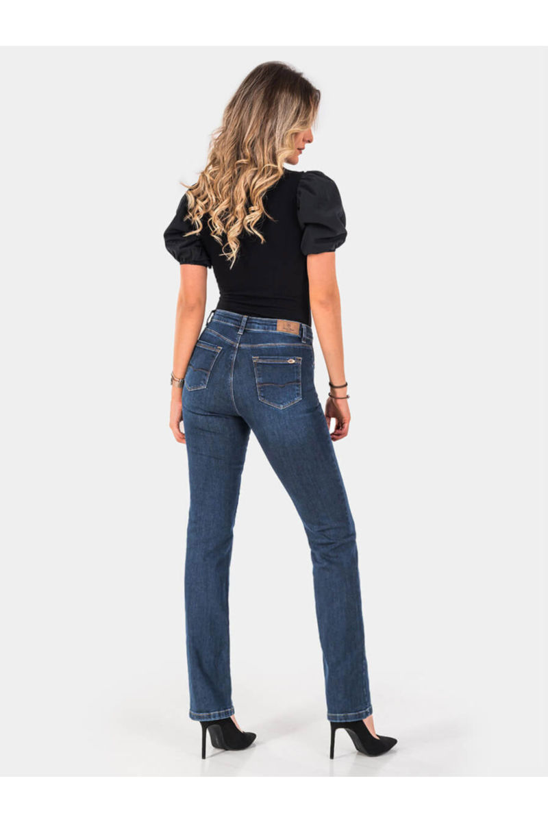 Прави дамски дънки Kelly 6515-78 INDIGO Fashion